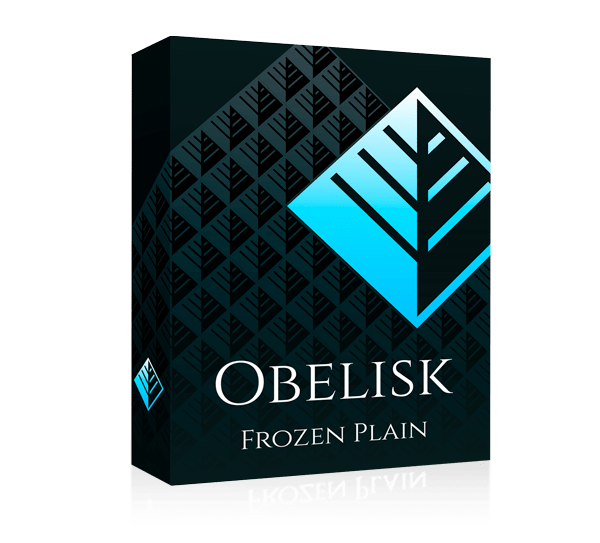 Obelisk by Frozen Plain