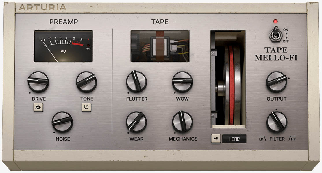 Free Tape Plugin Arturia-Tape-Mellow-fi