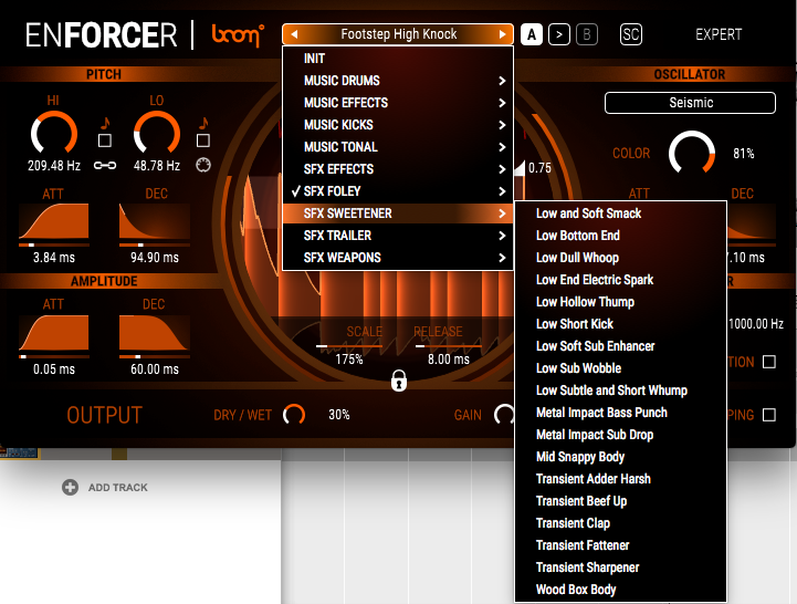 BOOM ENFORCER Presets