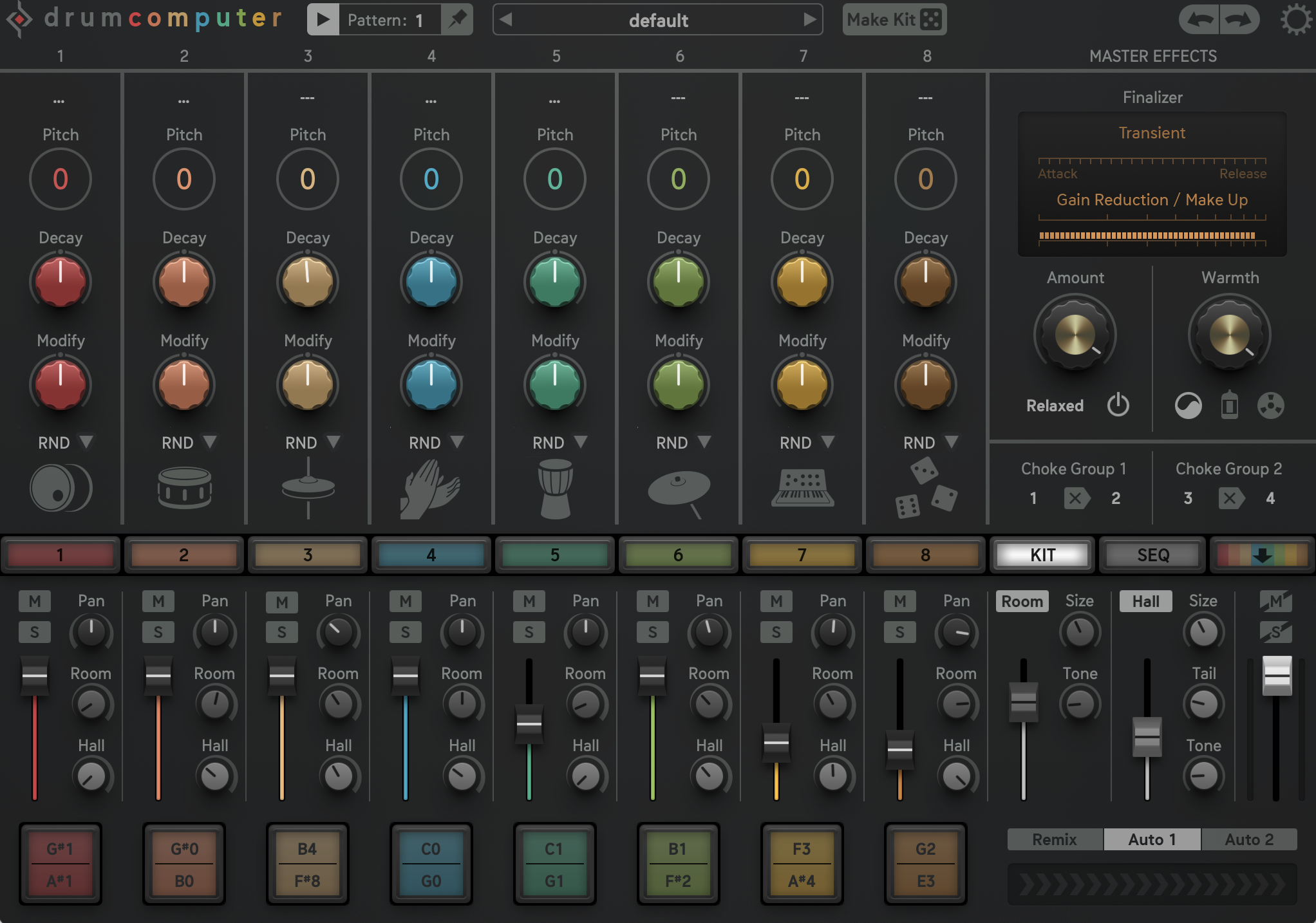 Drum Machine Channels