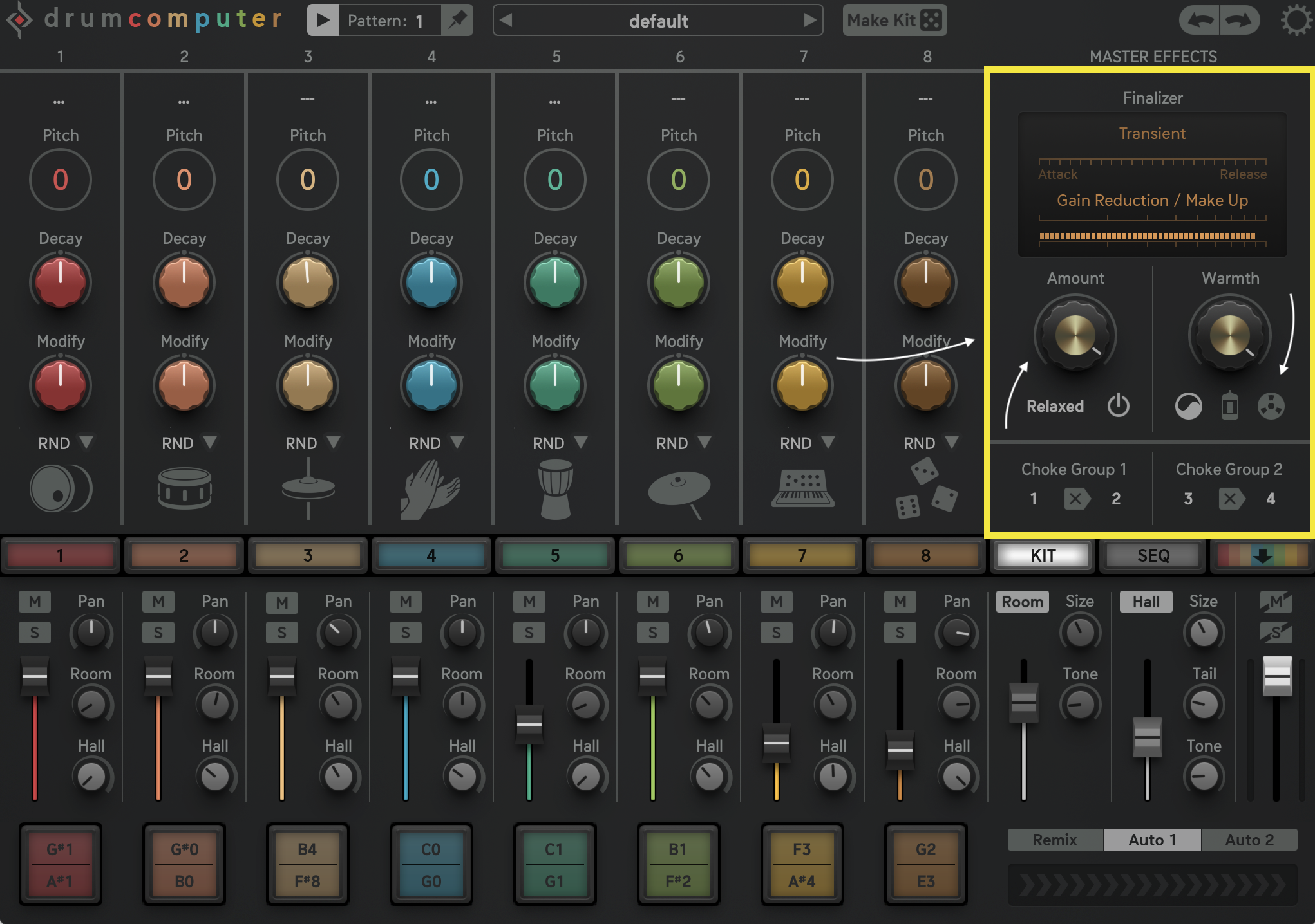 Drum Computer Drum Machine Finalizer Section