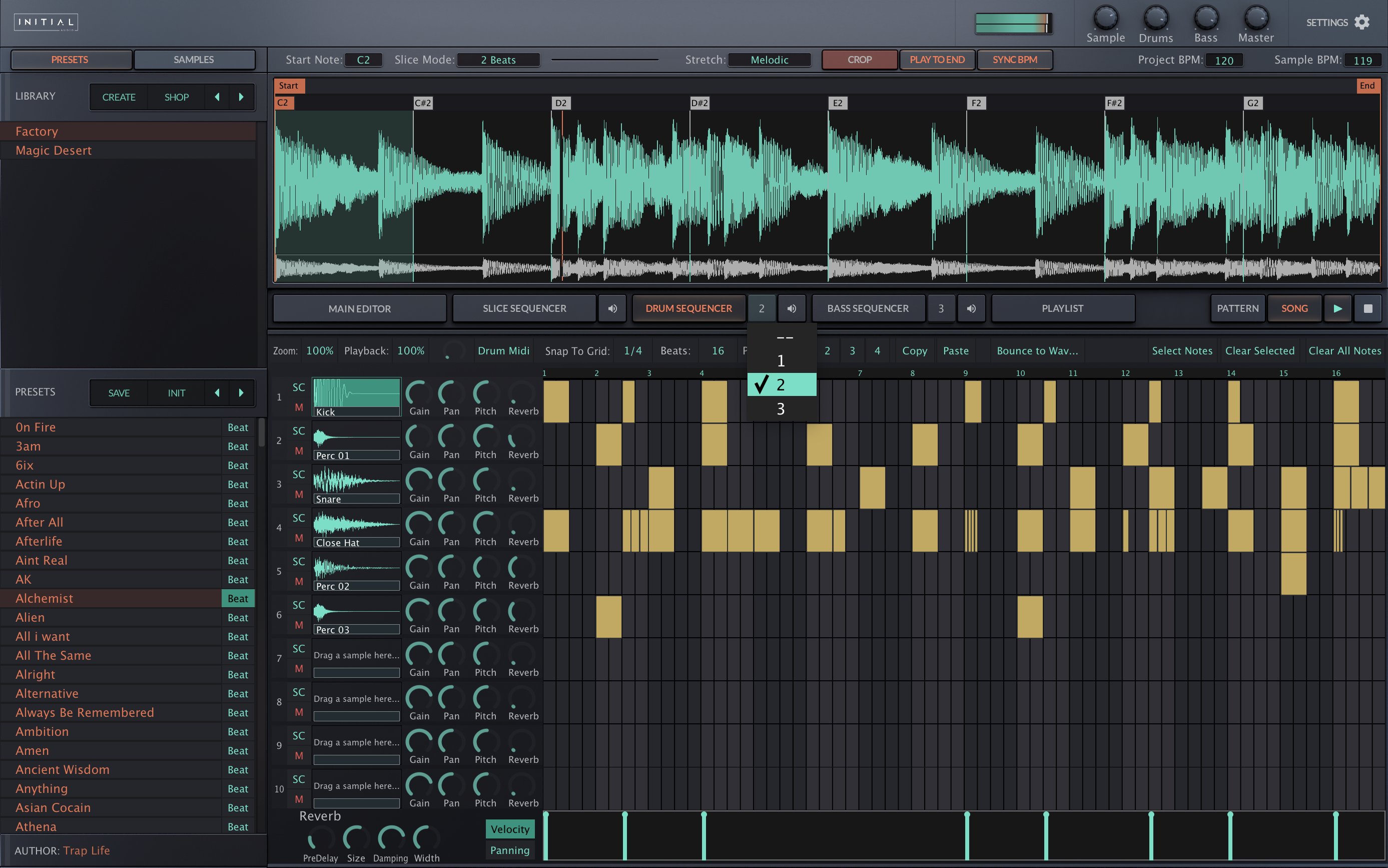 Slice Drum Sequencer