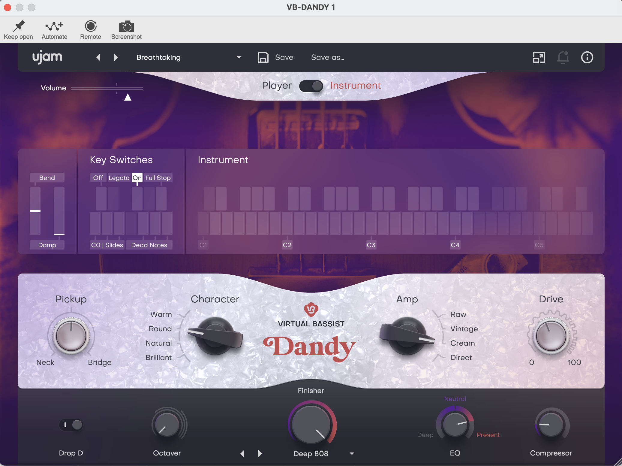 UJAM DANDY Bass Plugin