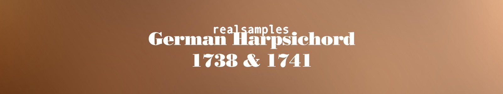 Realsamples German Harpsichords 1738 & 1741 Bundle