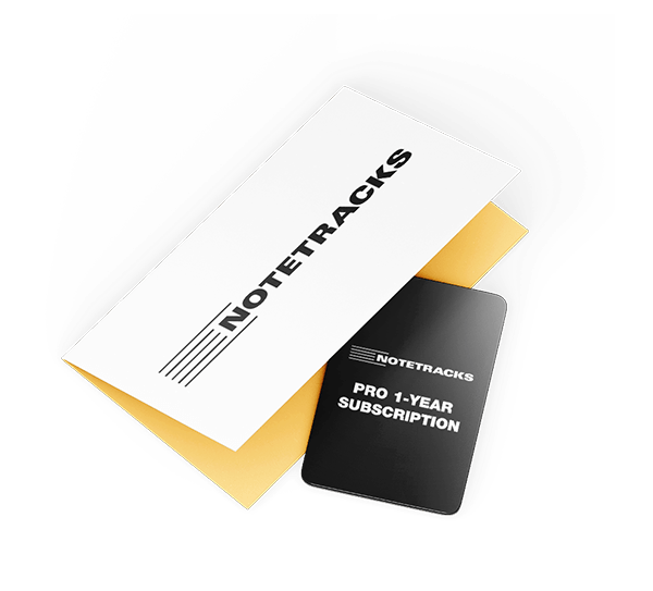 NoteTracks Pro 1 Year Subscription