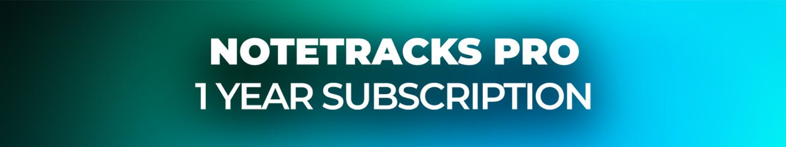 NoteTracks Pro 1 Year Subscription