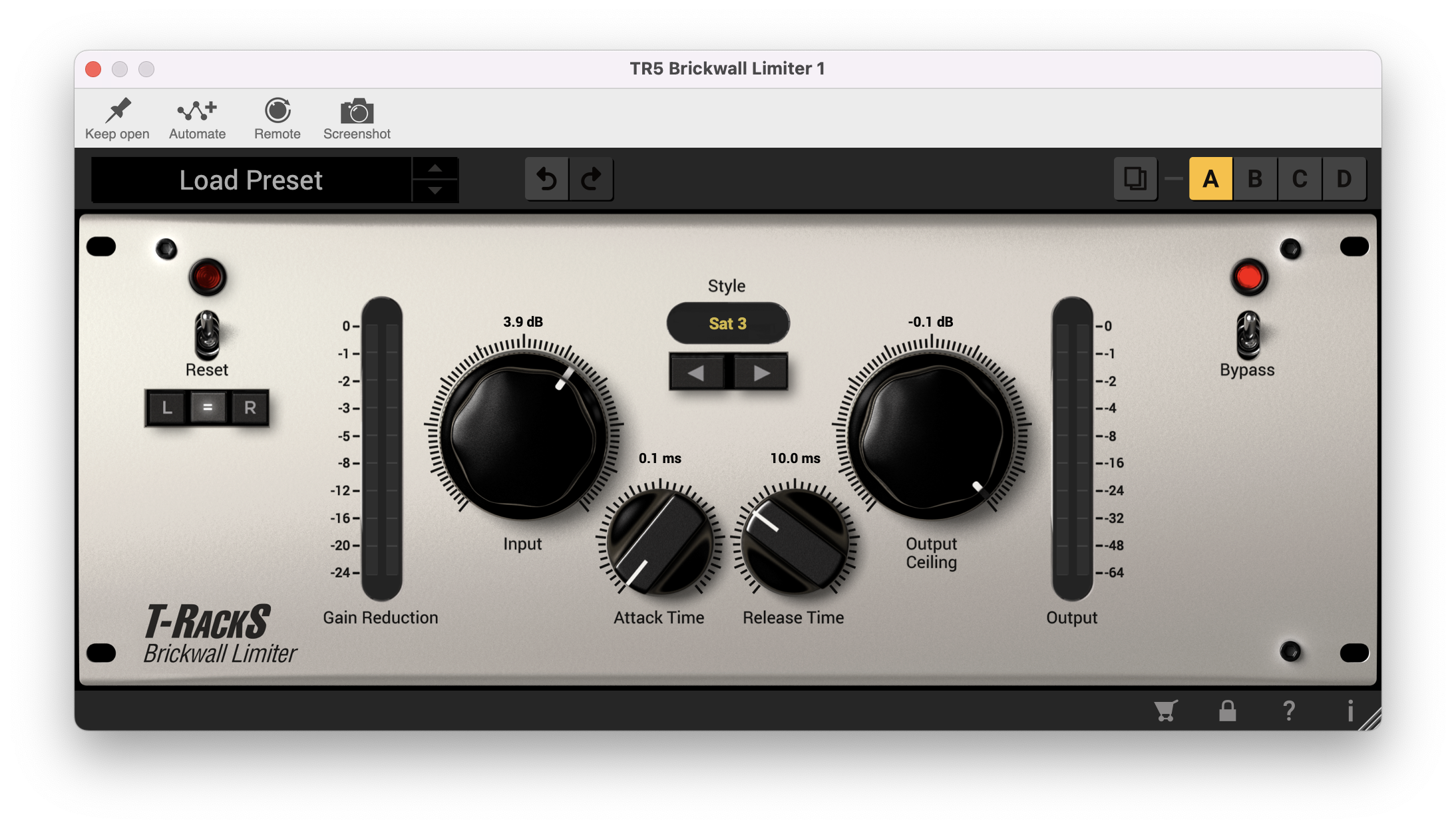 T RackS Brickwall Limiter