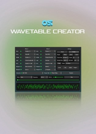 Wavetable Creator by Ocean Swift Synthesis