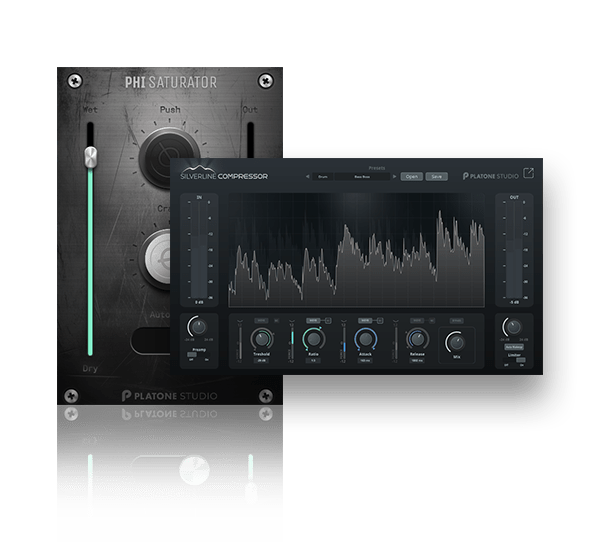 Platone Studio Silverline Compressor+Phi Saturator box shot min