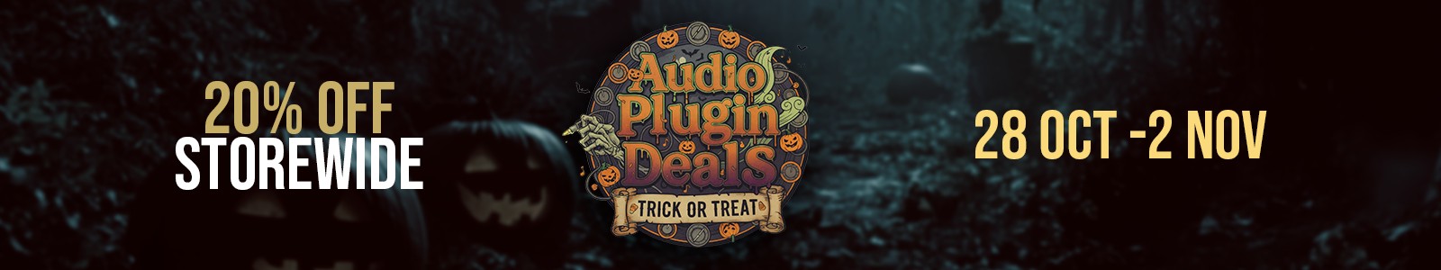 AudioPluginDeals Trick or Treat banner()