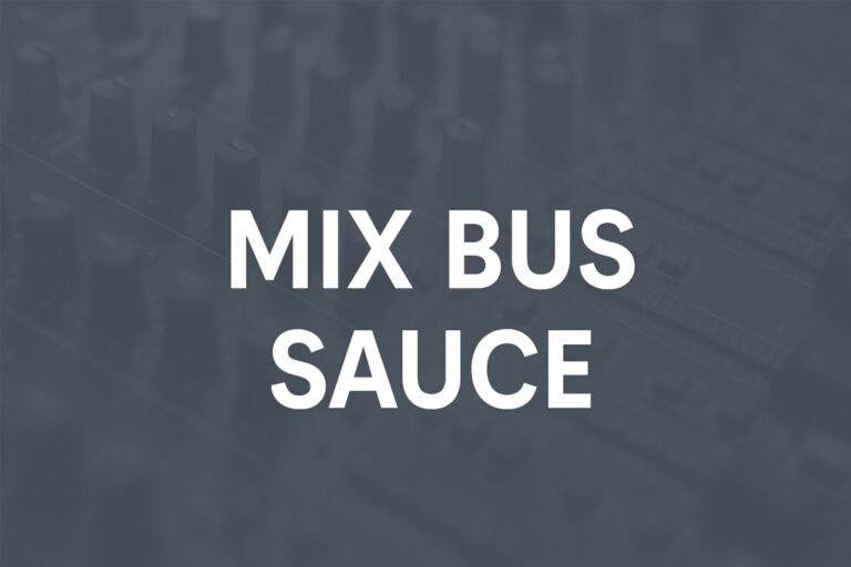 The Mix Bus Chain That Makes Every Track Sound Finished