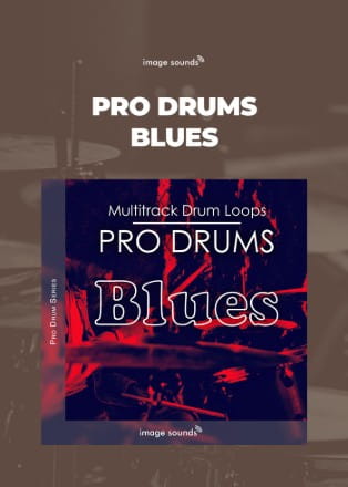 Image Sounds Pro Drums Blues Poster