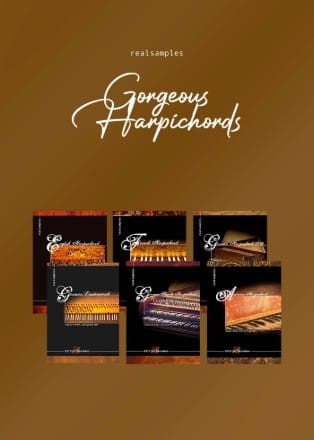 Real Samples Gorgeous Harpsichords Website Poster