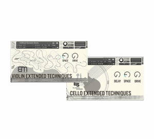 Elastic Sounds Violin & Cello Extended Techniques Bundle Website Box Shot