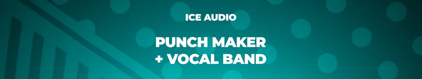 Ice Audio Punch Maker + Vocal Band Website Header