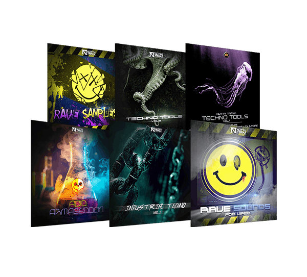 Nutty Traxx Rave & Techno Bundle Website Box Shot