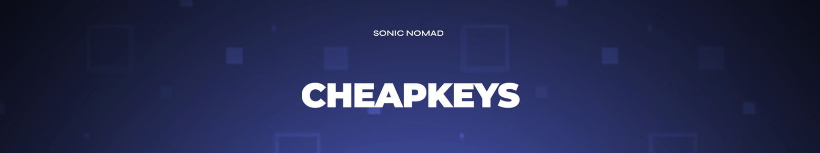 Sonic Nomad Cheap Keys Website Header