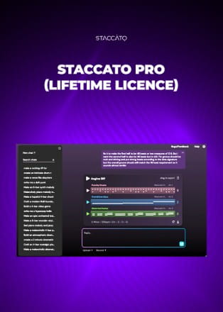 Staccato AI Staccato Pro (Lifetime Licence) Website Poster