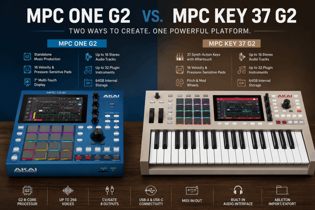 MPC ONE G vs MPC KEY G@