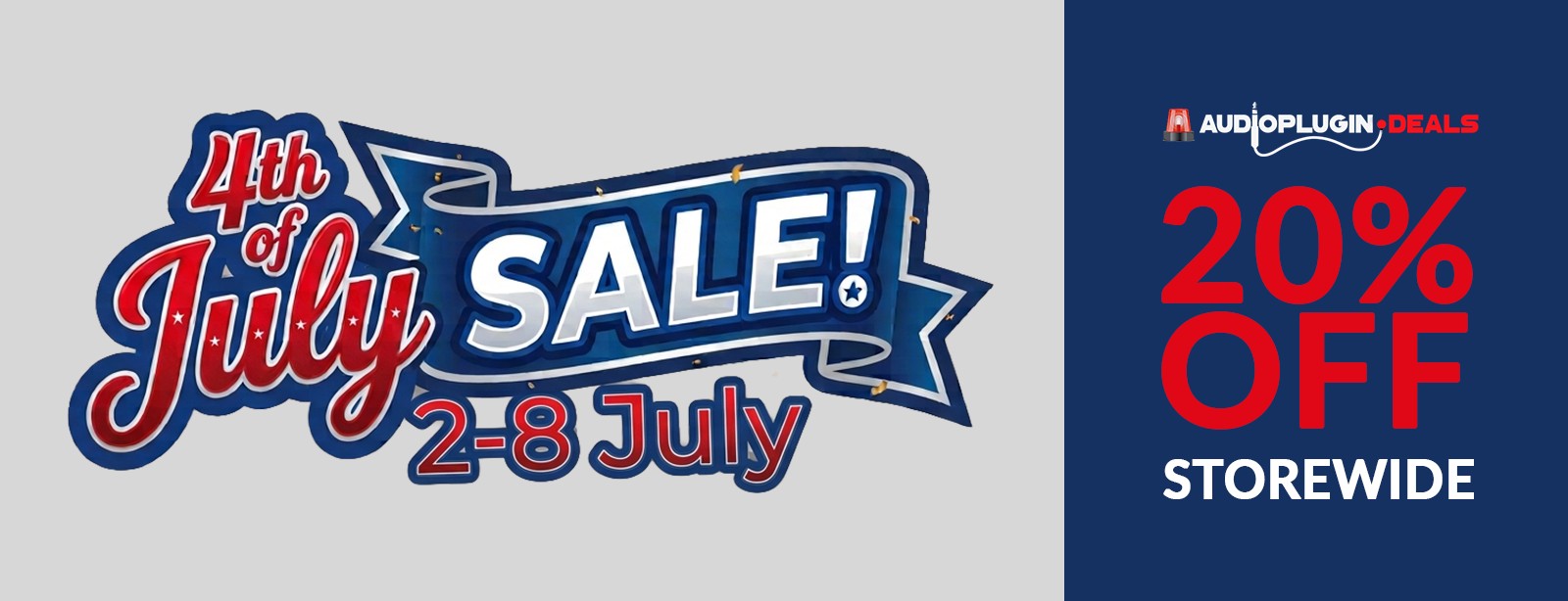 4th of July SALE banner