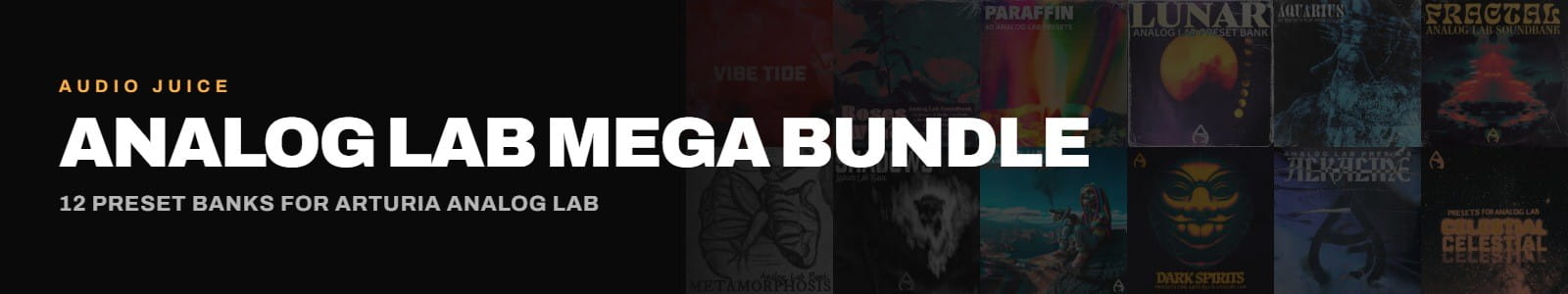 Audio Juice Analog Lab Mega Bundle Website Header