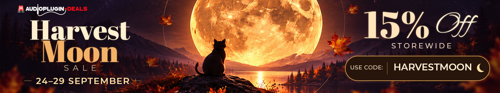 Audioplugindeals HarvestMoonSALE website banner x