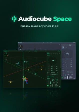 Audiocube Space poster x