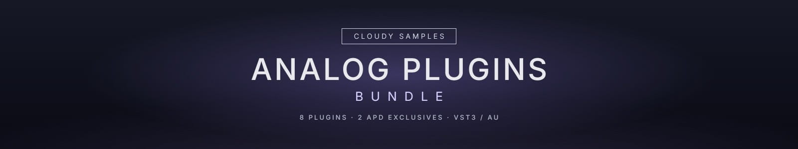 Cloudysamples Analog Plugins Bundle Website Header