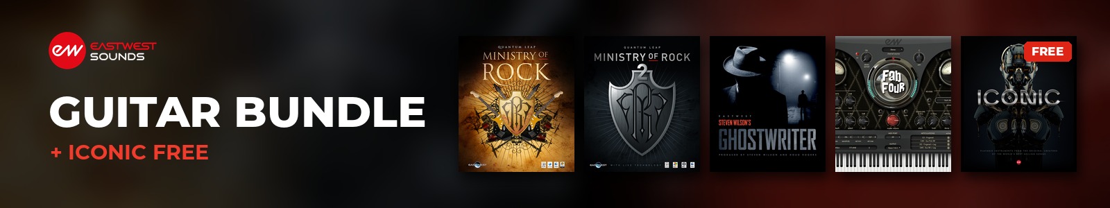 EastWest Guitar Bundle + ICONIC FREE header
