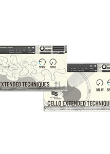 Elastic Sounds Violin & Cello Extended Techniques Bundle Website Box Shot