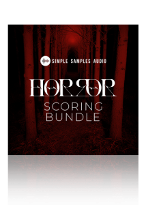 Simple samples audio Horror Scoring Bundle box shot min